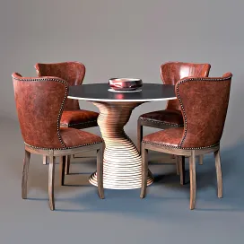 Chair wingback table stack